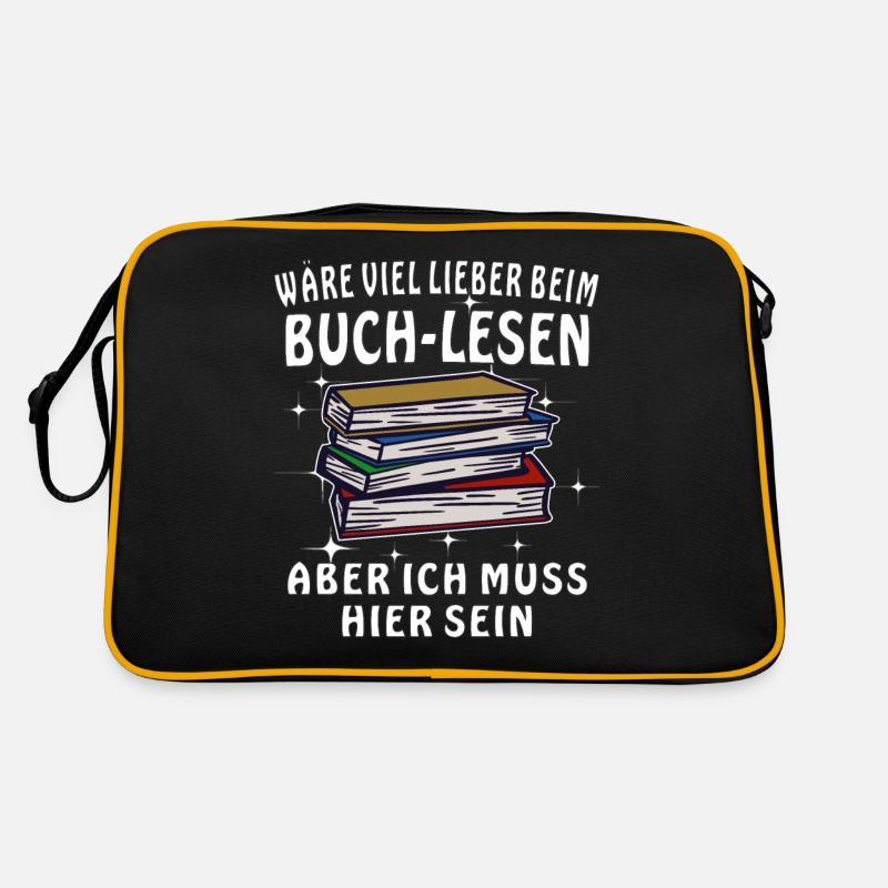 BUCH LESEN Retro Tasche