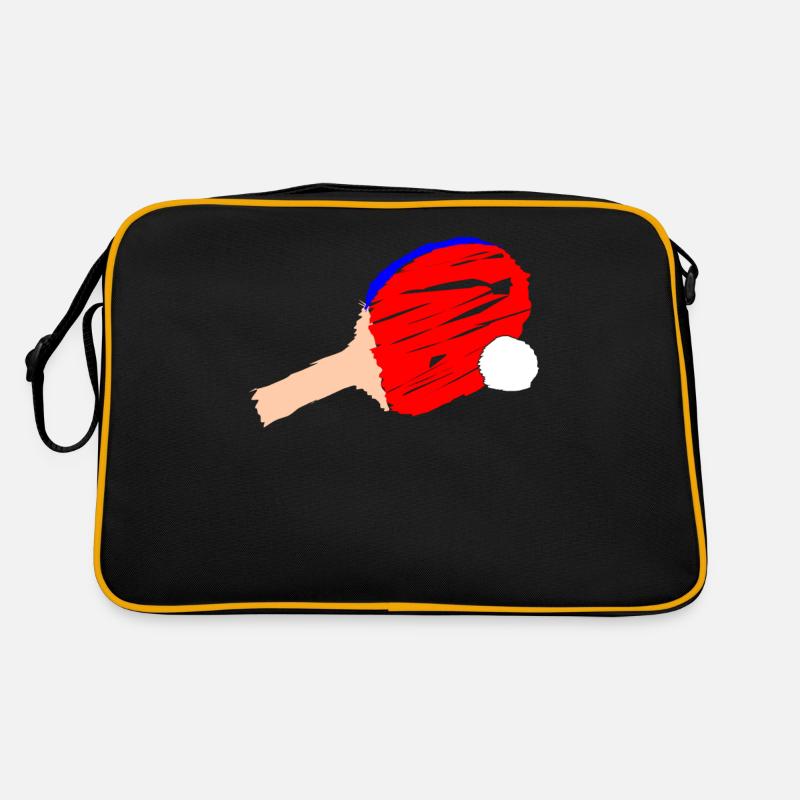 Balle de tennis de table Batte de tennis de table Sac Retro