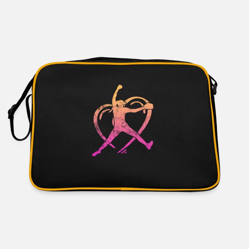 Softball - Retro Tasche - Schwarz/Gold