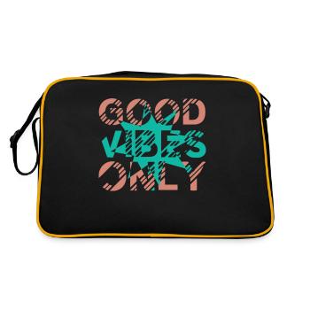 Good Vibes Only - Retro Bag - black/gold - Back