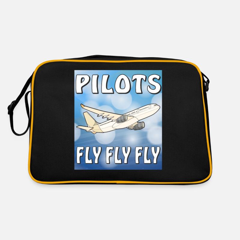 FLUGZEUG PILOTS FLY FLY FLY Retro Tasche