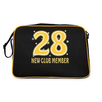 ANNIVERSAIRE 28 - Sac Retro - noir/or - Dos