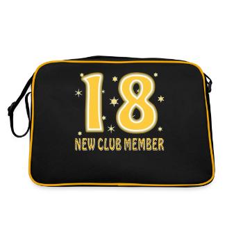 ANNIVERSAIRE 18 - Sac Retro - noir/or - Dos