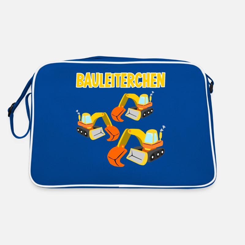 Bagger Baustelle Baggerfahrer Retro Tasche