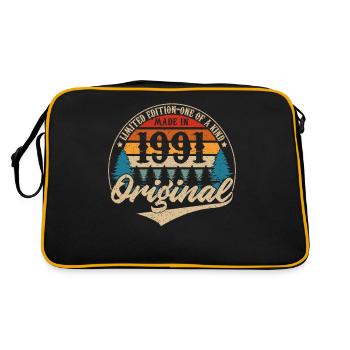 Fabriqué En 1991 Original - Sac Retro - noir/or - Dos