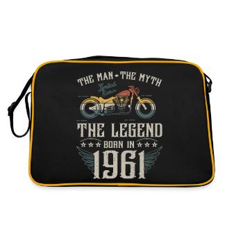 L'homme Le Mythe La Légende Né En 1961 - Sac Retro - noir/or - Dos