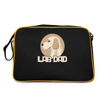 Labrador Father Dog Dogs Master Gift - Retro Bag - black/gold - Back