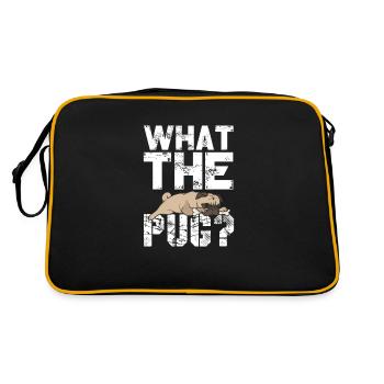 Carlin Chien Chien Ami Pet Pug Pug Pug Cadeau - Sac Retro - noir/or - Dos
