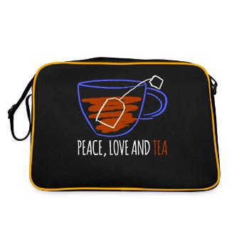 Tea Tea Drinker Tea Bags Teacup - Retro Bag - black/gold - Back