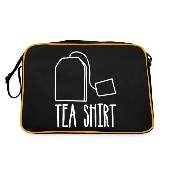 Tea Cup Tea Drinker Tea Bag Tea Cup - Retro Bag - black/gold - Back