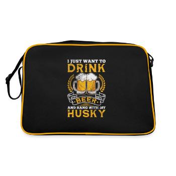 Husky - Retro Bag - black/gold - Back