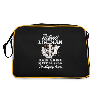 Retirement Lineman - Retro Bag - black/gold - Back