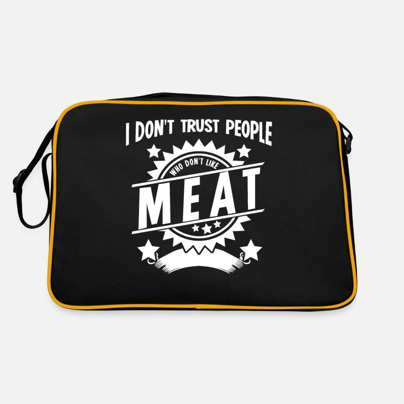 Grillen Fleisch Metzger Grill Steak Retro Tasche