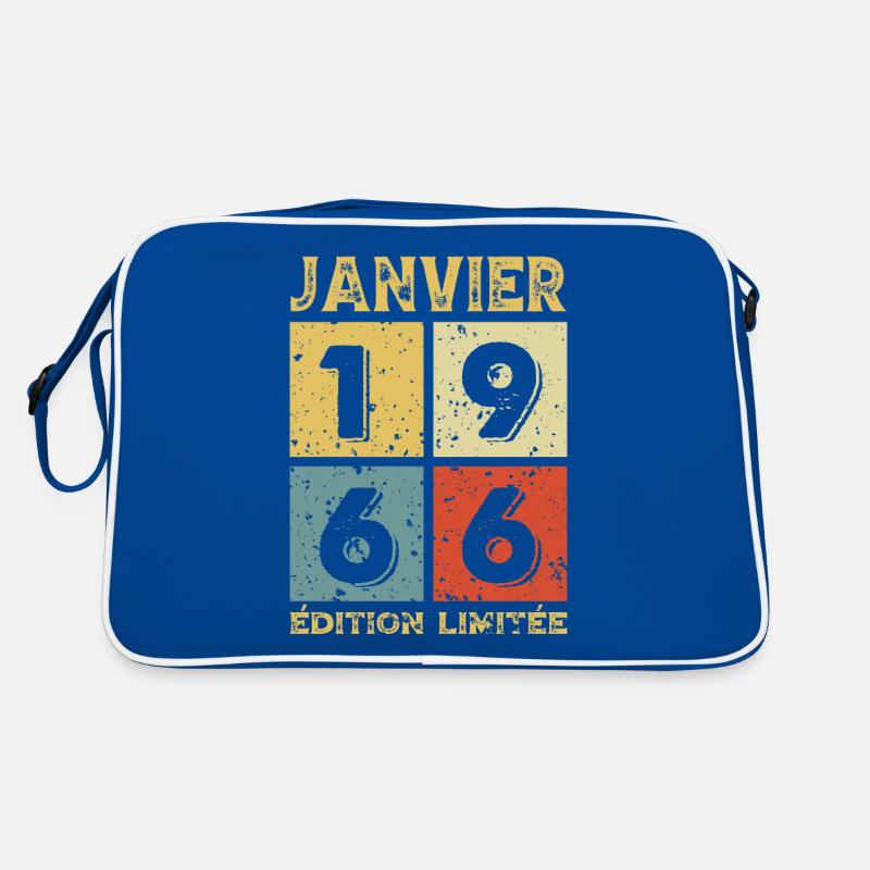 Anniversaire Vintage Idée Cadeau Janvier 1966 Sac Retro