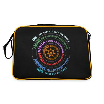 Principes Huna - Art du cercle de sagesse hawaïenne - Sac Retro - noir/or - Dos