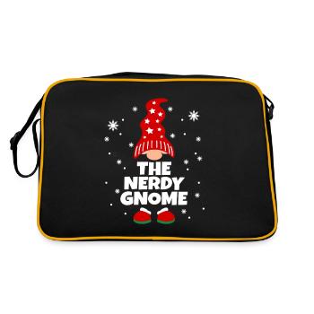 Drôle de pyjama de famille Nerdy Gnome Matching - Sac Retro - noir/or - Dos