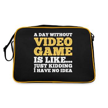Une journée sans jeux vidéo drôle d’enfants Retro Gamer - Sac Retro - noir/or - Dos