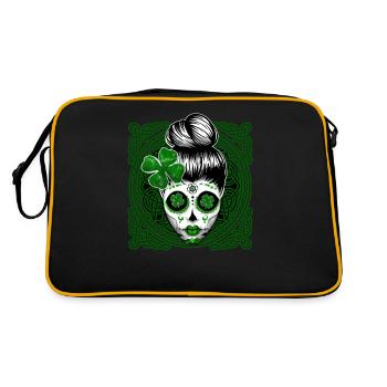 Saint Patrick's Day Celts Scottish - Retro Bag - black/gold - Back