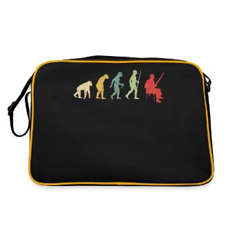 Oboe Playing Evolution - Retro Bag - black/gold - Back