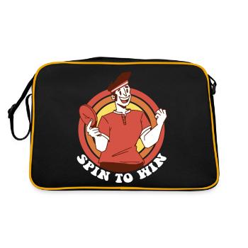 Spin To Win Pingpong Outfit Table Tennis Player - Retro Bag - black/gold - Back
