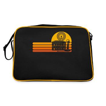 Radio amateur Antenne rétro Radio - Sac Retro - noir/or - Dos