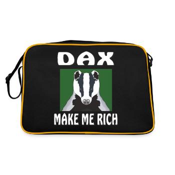 DAX ME REND RICHE - Sac Retro - noir/or - Dos