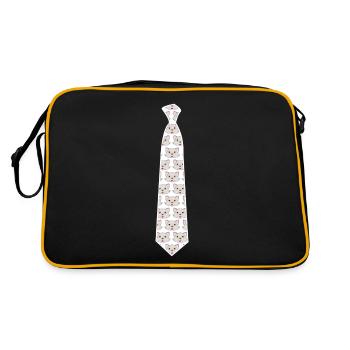 Cravate Cat Chats Cravates - Sac Retro - noir/or - Dos