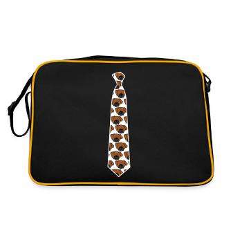 Cravate Chien Chiens Cravates - Sac Retro - noir/or - Dos