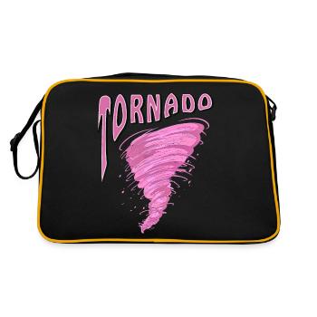 TORNADO - Retro Bag - black/gold - Back