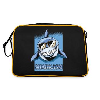 Sharkasm Wordplay Lunettes de soleil Seawater - Sac Retro - noir/or - Dos