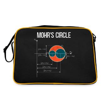 Ingénieur en mécanique de l’état de contrainte de Mohr’s Circle - Sac Retro - noir/or - Dos