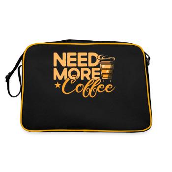 Barista Geschenkidee Coffee Lover Coffee Brewing - Retro Tasche - Schwarz/Gold - Hinten