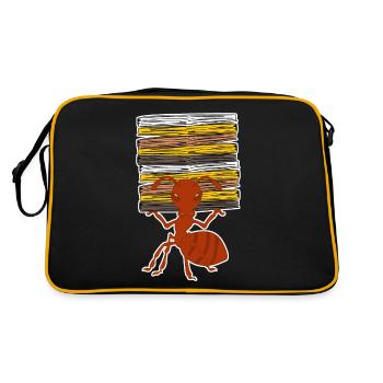 Ants Files Office Folder Ant - Retro Bag - black/gold - Back