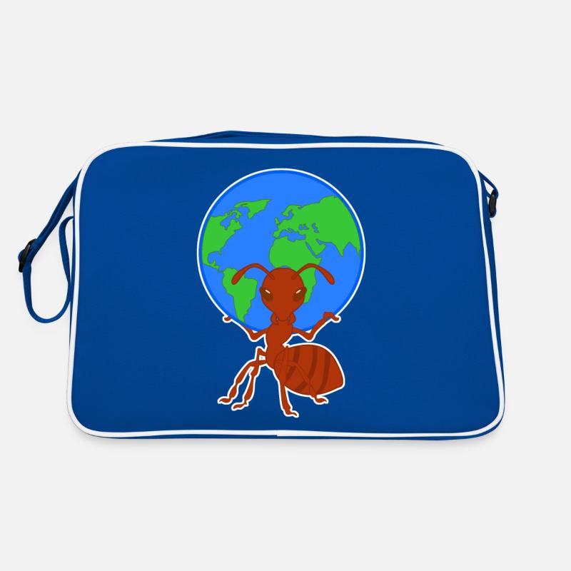 La fourmi porte des fourmis globe terrestre Sac Retro