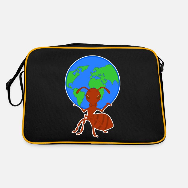 La fourmi porte des fourmis globe terrestre Sac Retro