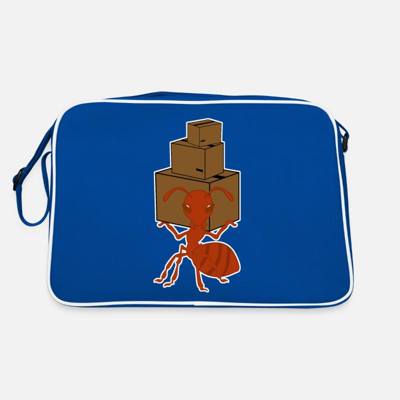 Ant parcel courier Parcel delivery ants Retro Bag