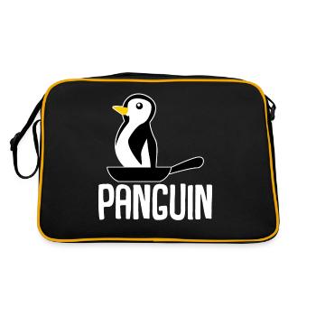 Penguin in Frying Pan Penguins - Retro Bag - black/gold - Back