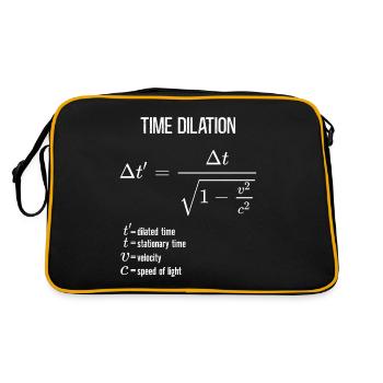 Time Dilation of Special Relativity - Retro Bag - black/gold - Back