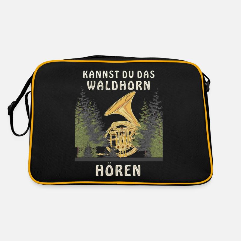 KANNST DU DAS WALDHORN HÖREN Retro Tasche