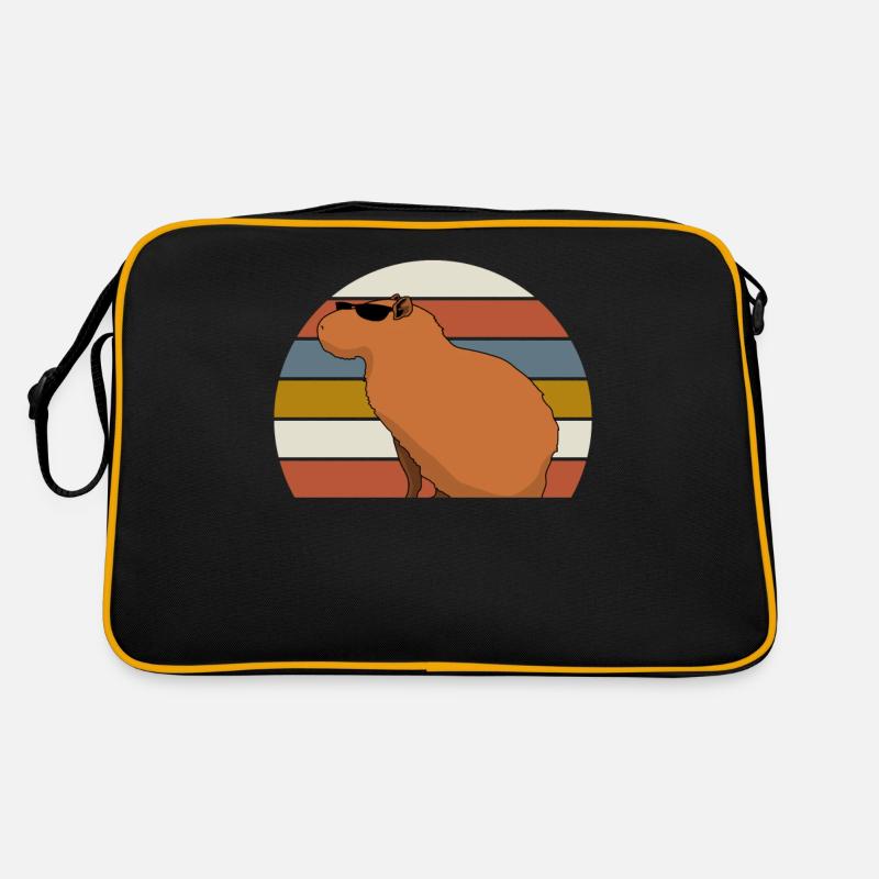 Capybara Sunglasses Capybara - Retro Bag - black/gold