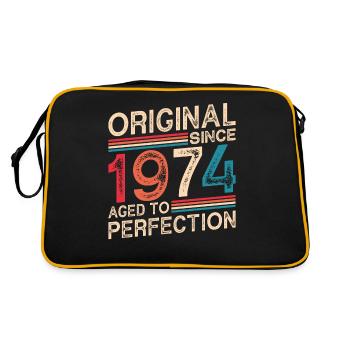 Original Since 1974 Aged To Perfection - Retro Bag - black/gold - Back