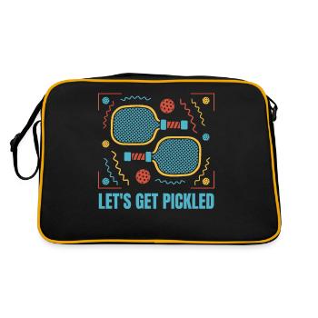 Let's have inlaid board game in the yard - Retro Bag - black/gold - Back