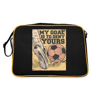 Mon but est de garder vos chaussures de football - Sac Retro - noir/or - Dos