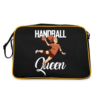 Handball Player Handball Queen Outfit - Retro Bag - black/gold - Back