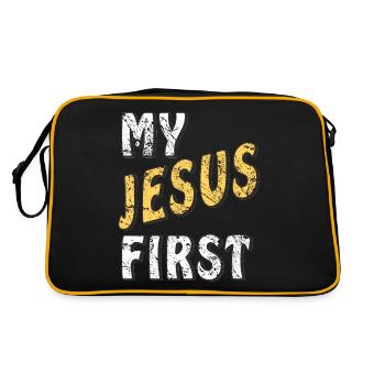 MON JÉSUS D’ABORD - Sac Retro - noir/or - Dos