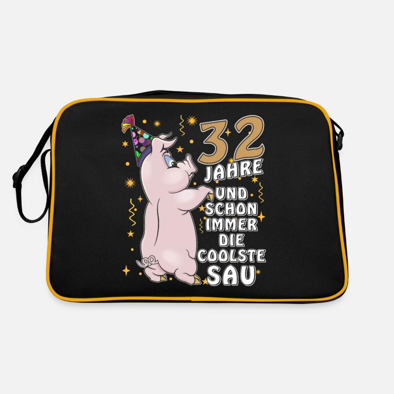 32 JAHRE DIE COOLSTE SAU GEBURTSTAG Retro Tasche