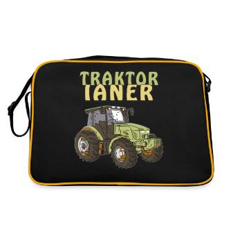 TRACTOR TRACTOR - Retro Bag - black/gold - Back