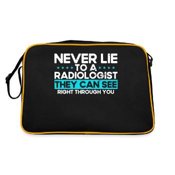 Radiology Radiologist Radiology Technician - Retro Bag - black/gold - Back