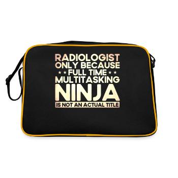 Radiology Radiologist Radiology Technician - Retro Bag - black/gold - Back