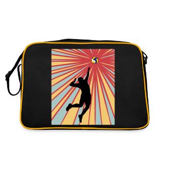 Volleyball Retro Volleyball Joueur - Sac Retro - noir/or - Dos